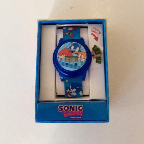 💥2x HP Sonic the Hedgehog Kid watch Light up spinner - Picture 2 of 5